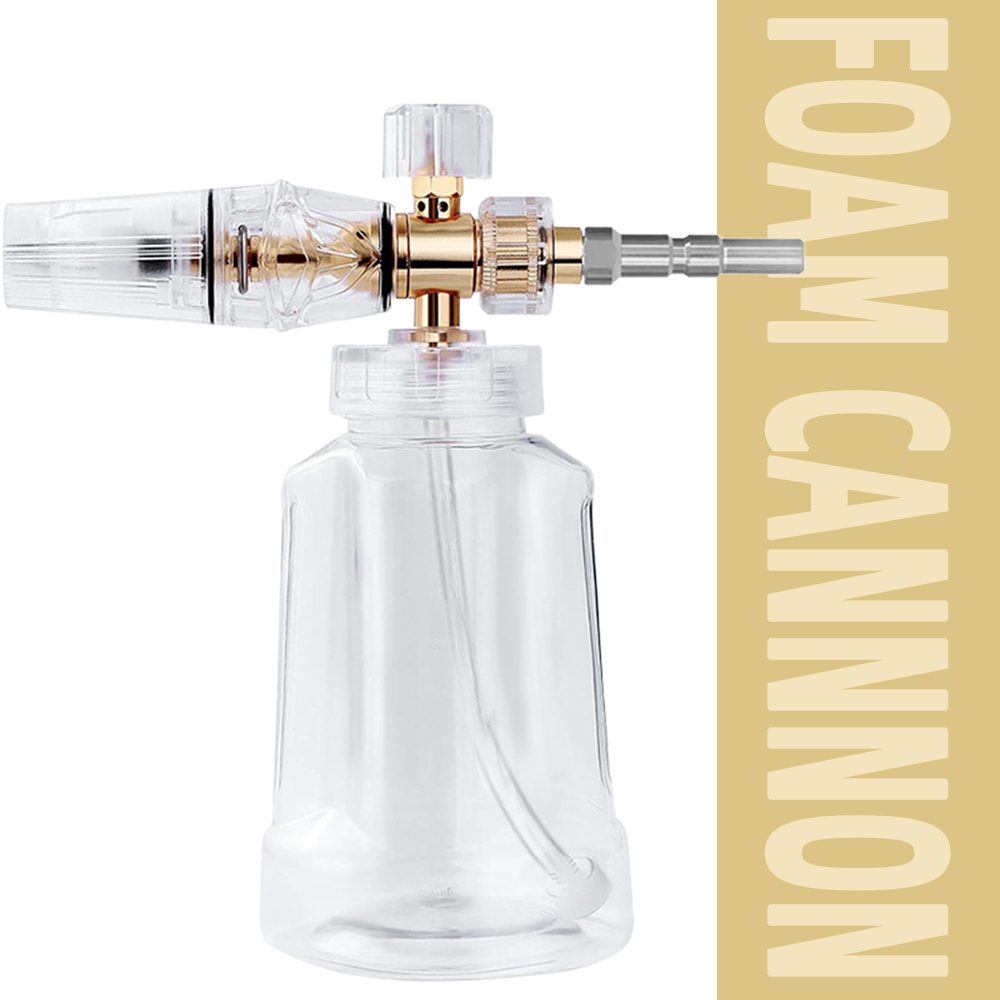 Foam Cannon Car Wash - Fully Transparent Foam Cannon 1L for
