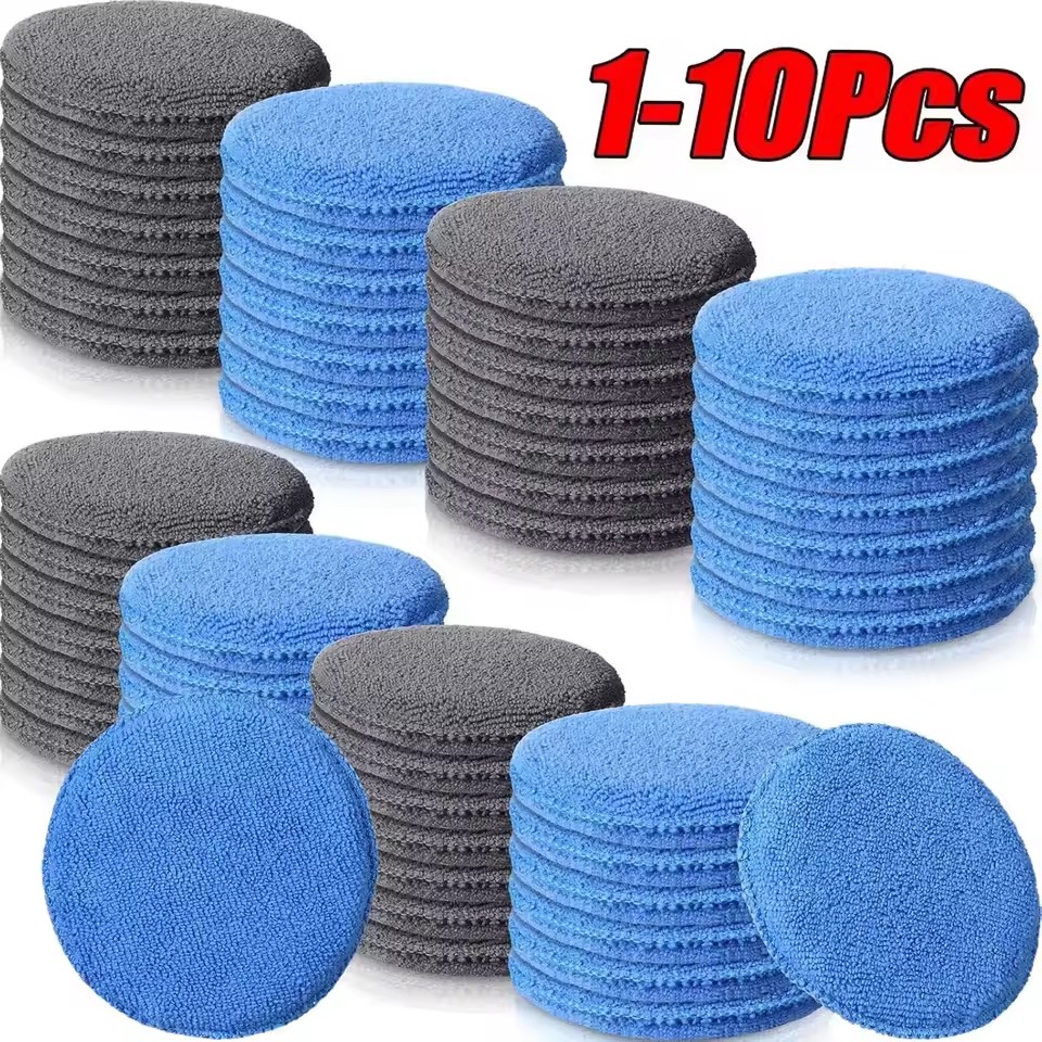 Wax Applicator Pad - 10/1Pcs Soft Microfiber Car Wax Applicator