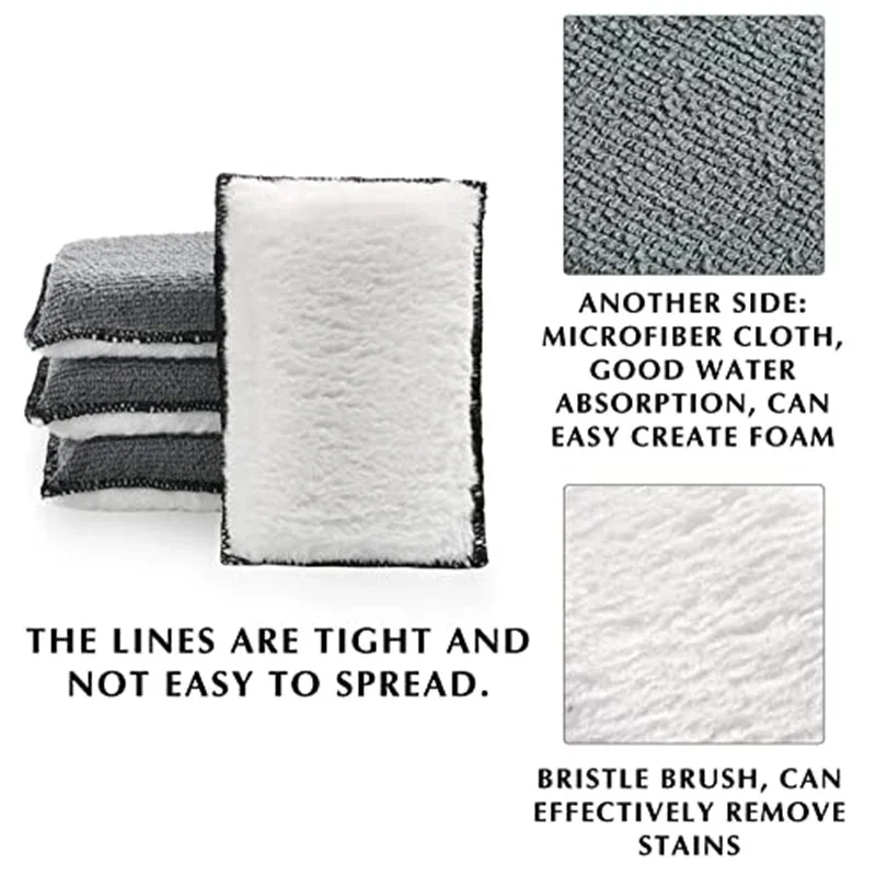 10Pcs Soft Double-Side Microfi - Leather Cleaner Interior 评论和价格