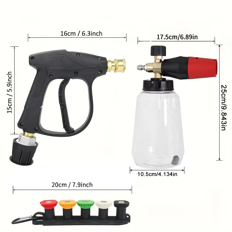 Snow Foam Cannon Lance Kit Com - Pressure Washer Foam Gun 评论和价格