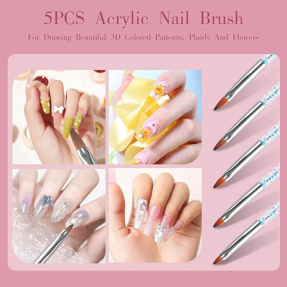 32pcs Nail Art Brushes, Acryli - Detailing Brush Set 评论和价格