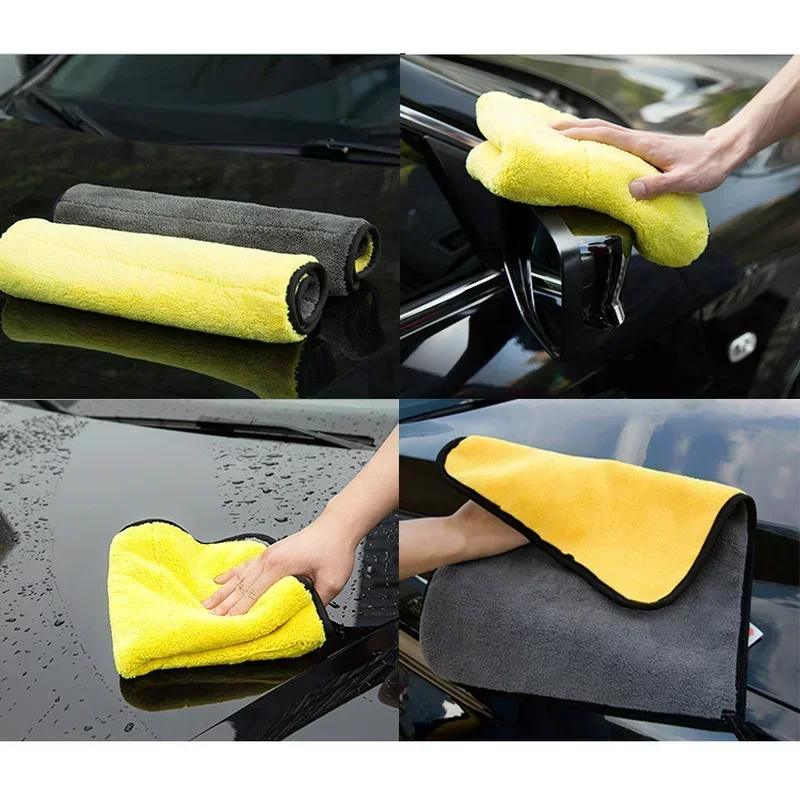 1/5pcs Thicken Car Microfiber  - Microfiber Towel Detailing 评论和价格