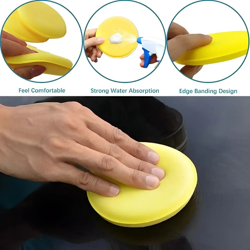 6PCS Car Care Foam Wax Applica - Wax Applicator Pad 评论和价格