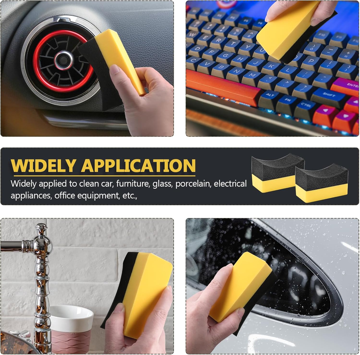 Auto Cleaning Sponge Brush Wax - Wax Applicator Pad 评论和价格