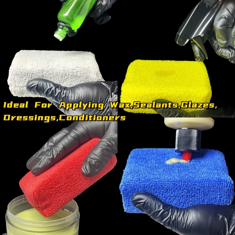 8PCS Microfibre Car Wax Applic - Wax Applicator Pad 评论和价格