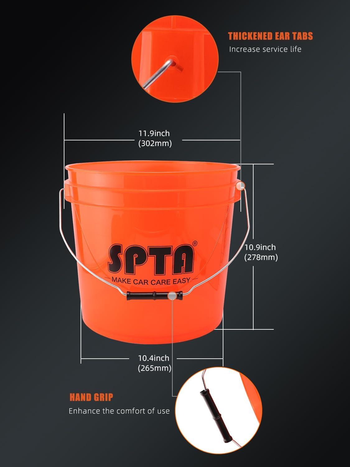 SPTA 31Pcs Car Wash 15L Bucket - Detailing Brush Set 评论和价格
