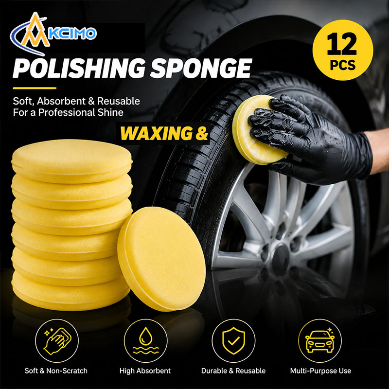 12Pcs Car Waxing Sponge Round  - Wax Applicator Pad 评论和价格