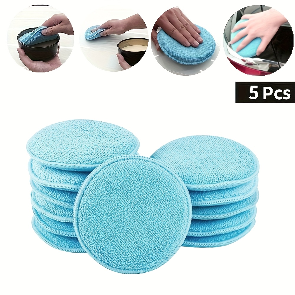 5pcs Ultra-Soft Microfiber Wax - Wax Applicator Pad 评论和价格