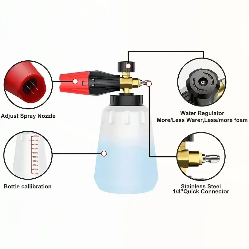 Adjustable High Pressure PA Sn - Foam Cannon Car Wash 评论和价格