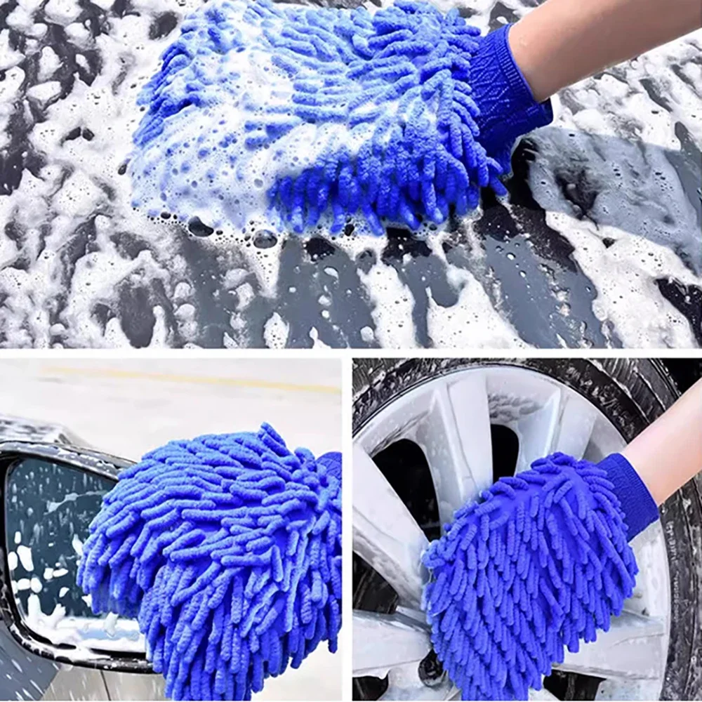 1/2pcs Car Wash Glove Coral Mi - Detailing Brush Set 评论和价格