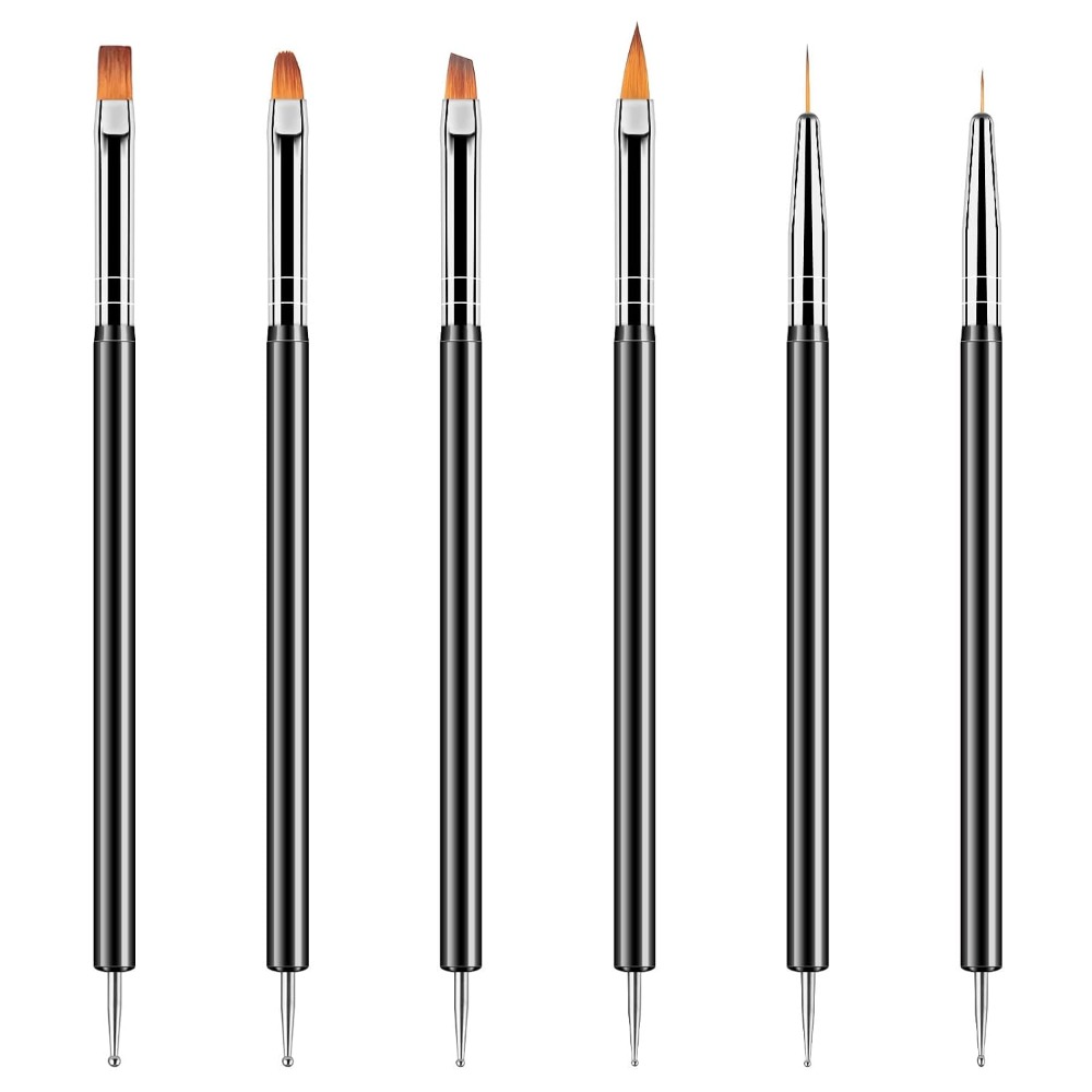 Double Ended Nail Art Dotting  - Detailing Brush Set 评论和价格