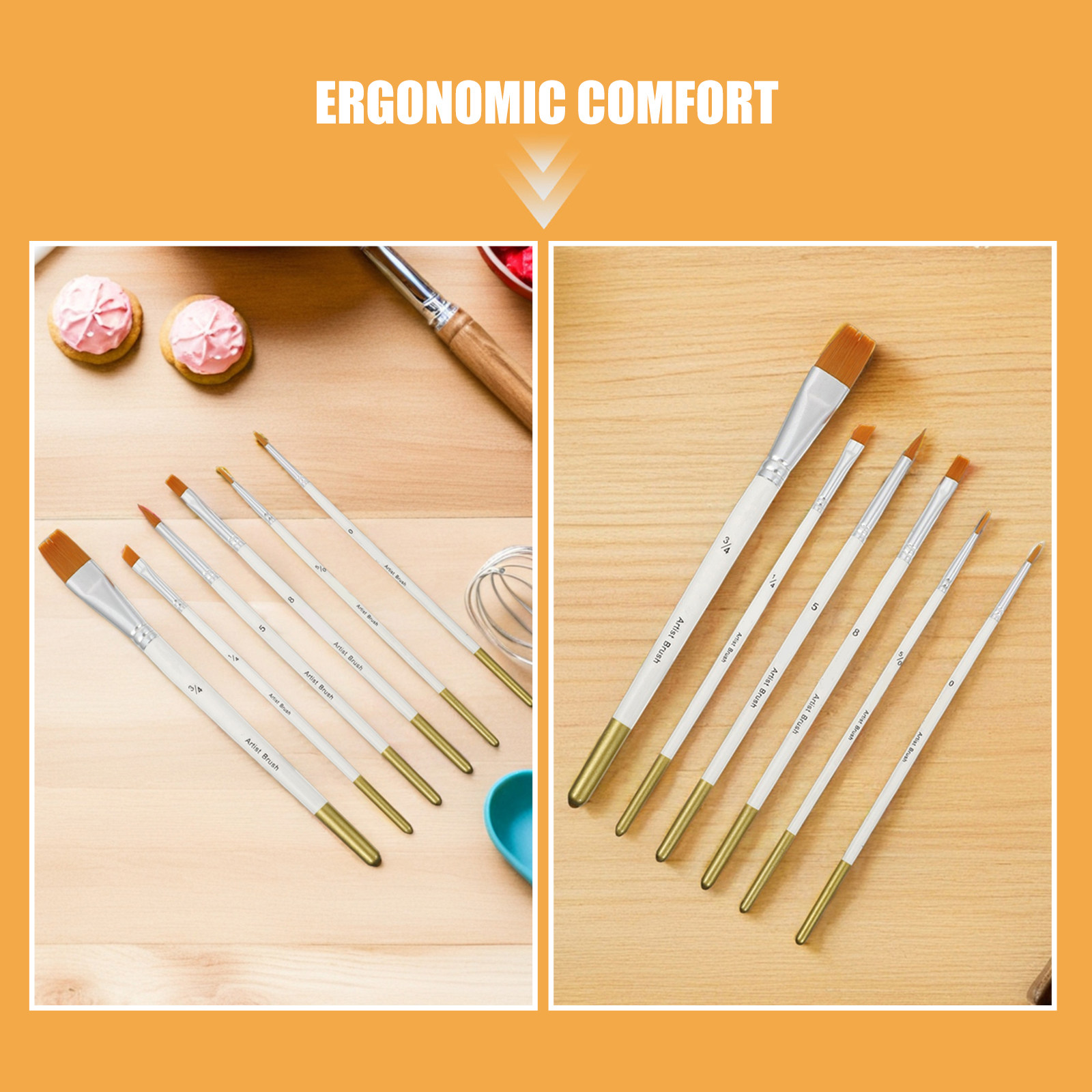 12Pcs Cake Detail Brush Set Ve - Detailing Brush Set 评论和价格